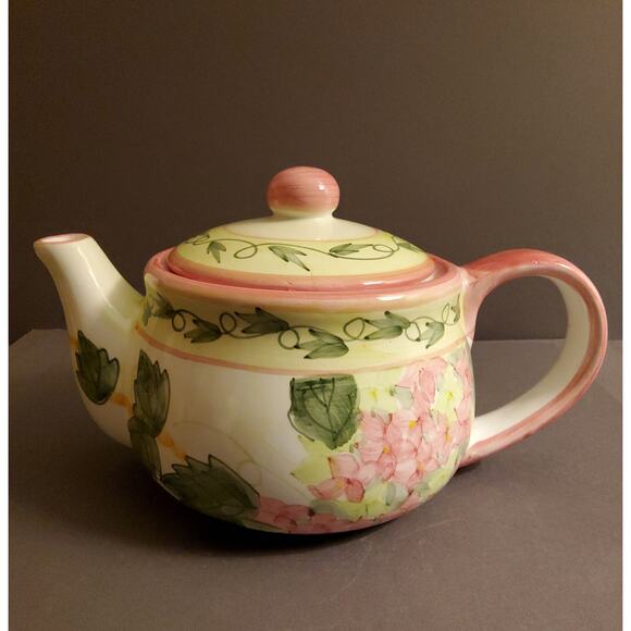 Floral Ceramic Teapot - Picture 2 of 3
